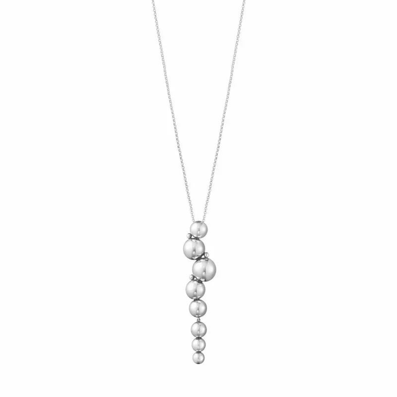 GEORG JENSEN - Halskæde | 20000661 | Moonlight Grapes halskæde m. vedhæng (lang) - sølv