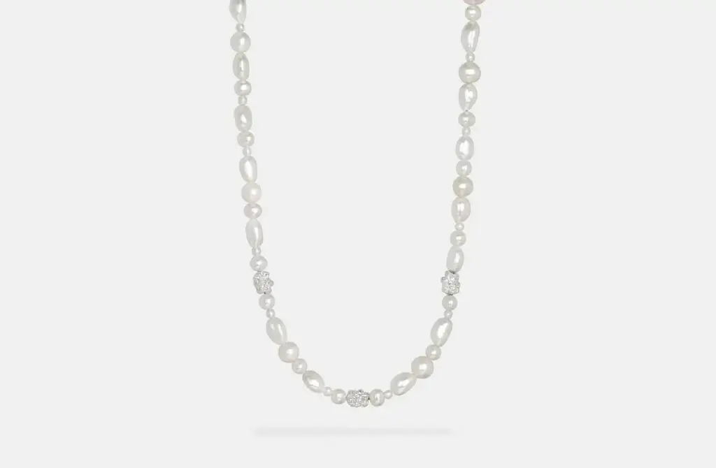 IX STUDIOS | DMM0334SL | IX Ocean Pearl halskæde - sølv