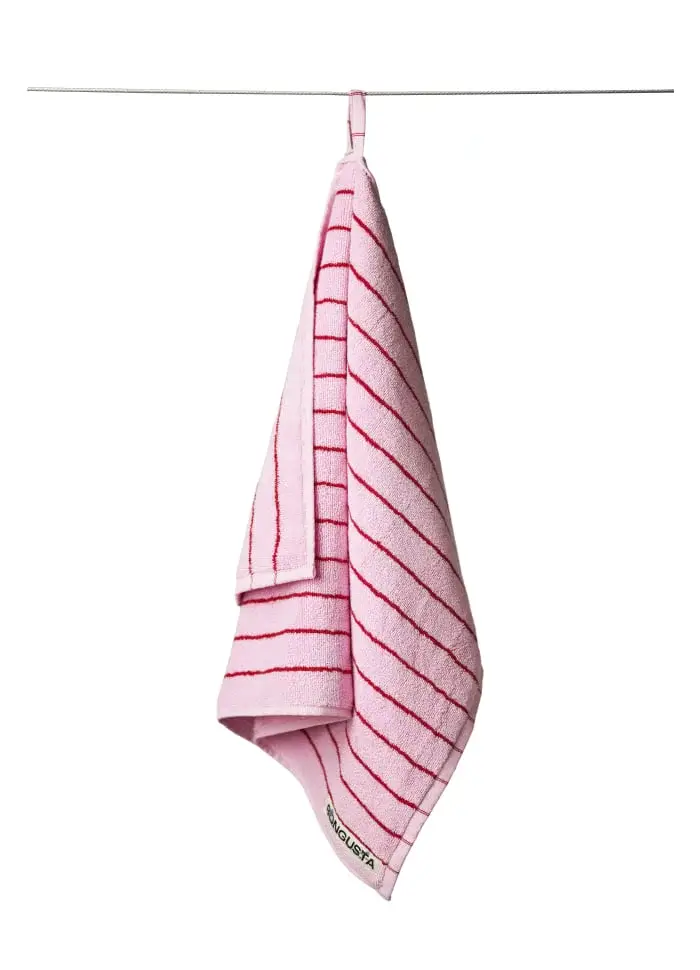Bongusta Naram Gæstehåndklæde, Baby pink & ski patrol
