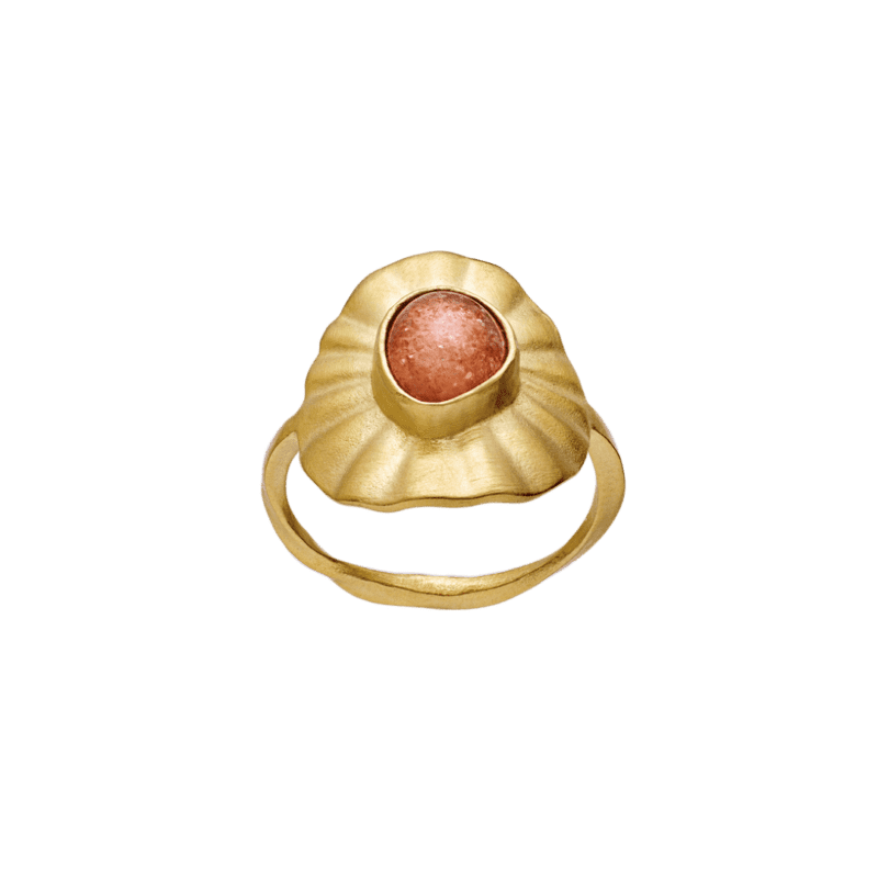 Maanesten Lotus ring, Forgyldt sølv