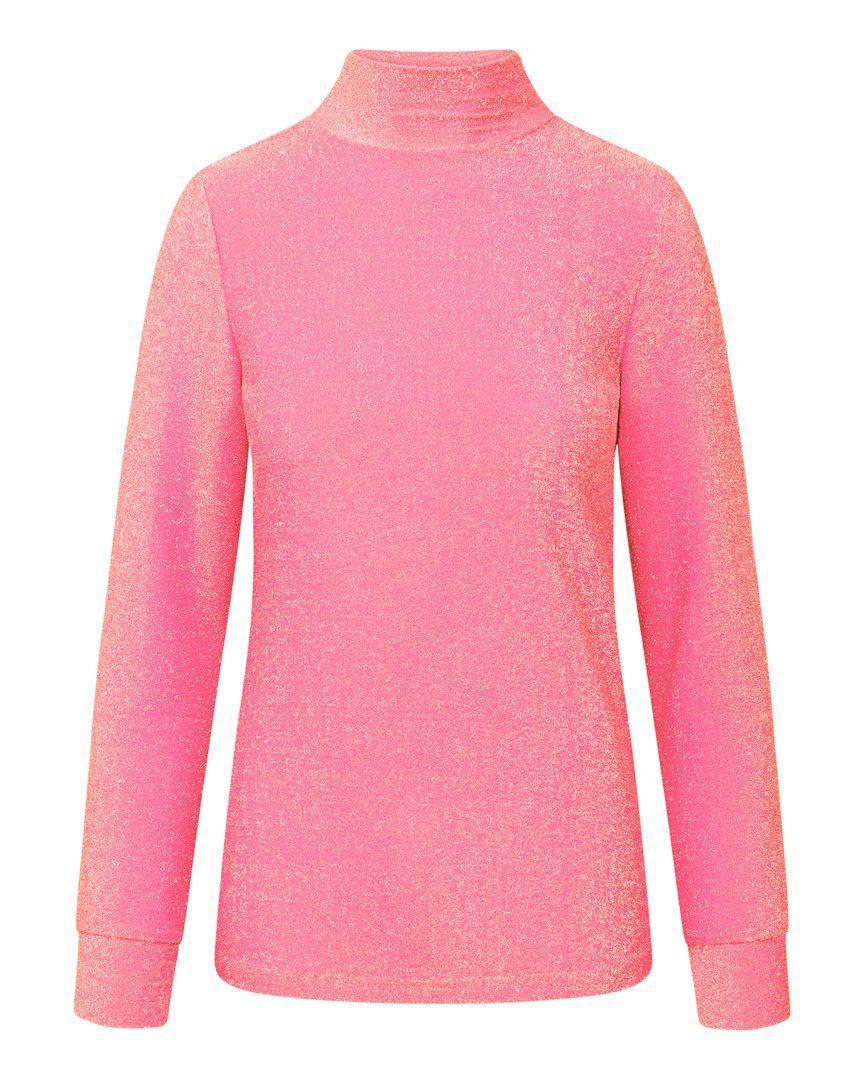 HUNKØN's Cattia Blouse Cotton Candy bluse er en smuk glimmer bluse i den fineste farve.
