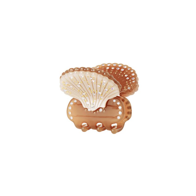 Sødeste Kotilo hårklemme designet som en lille muslingeskal.